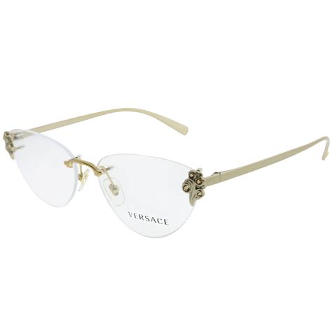 rimless versace eyeglasses